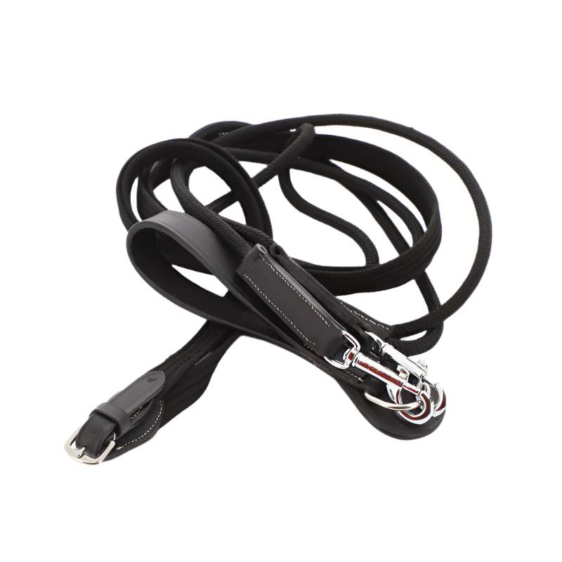 Norton pro - Rênes allemande sangle/corde noir | - Ohlala