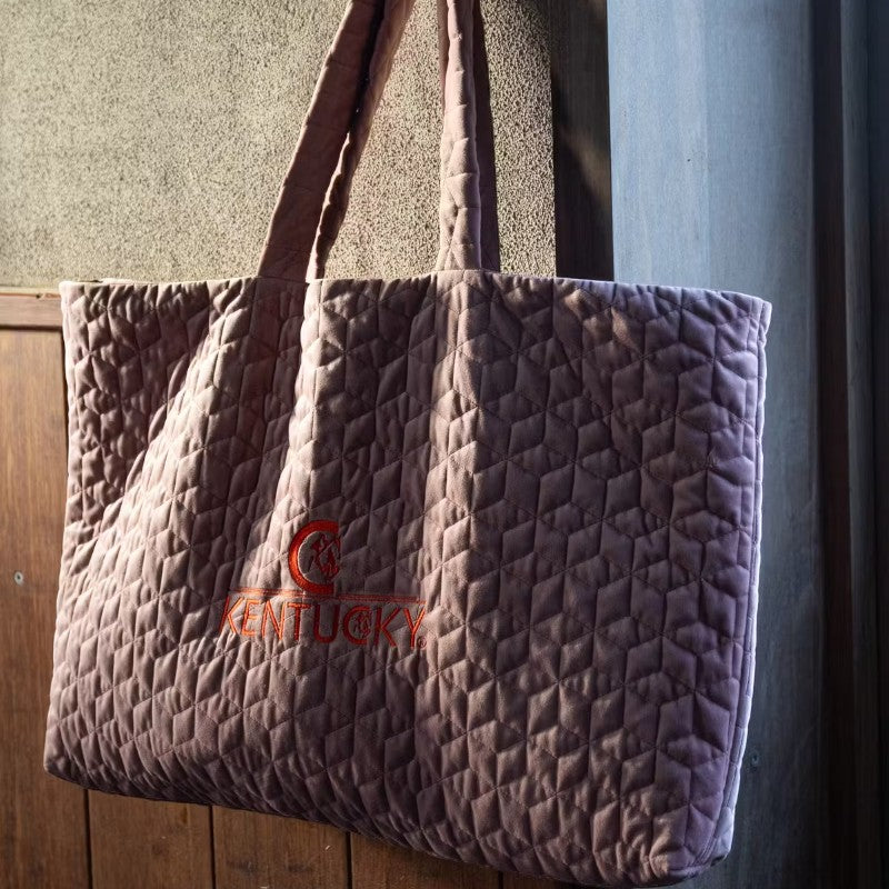 Kentucky Horsewear - Sac Velvet Logo Kentucky vieux rose | - Ohlala