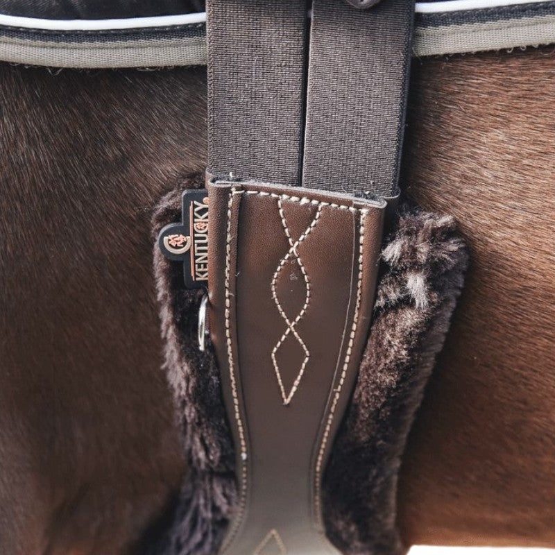 Kentucky Horsewear - Mouton amovible sangle anatomique marron | - Ohlala