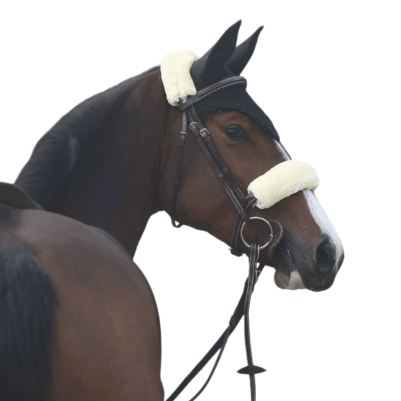 Kentucky Horsewear - Fourreau de muserolle blanc | - Ohlala