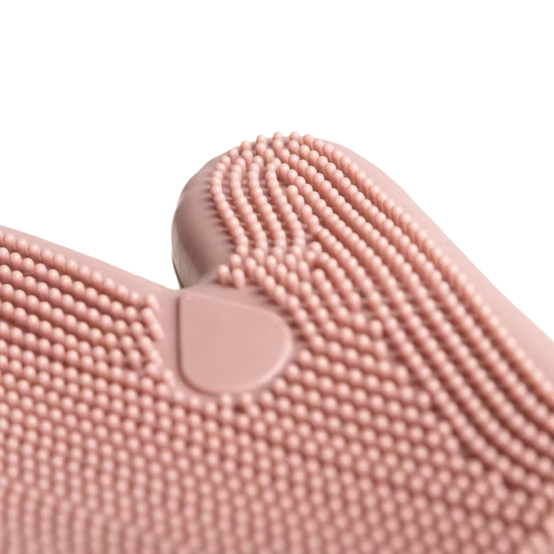 Grooming Deluxe - Gant de Grooming en caoutchouc vieux rose | - Ohlala