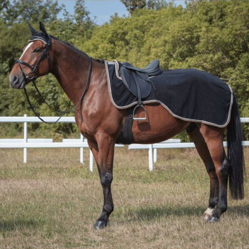 Equithème - Couvre-reins "Polyfun" noir 280g | - Ohlala