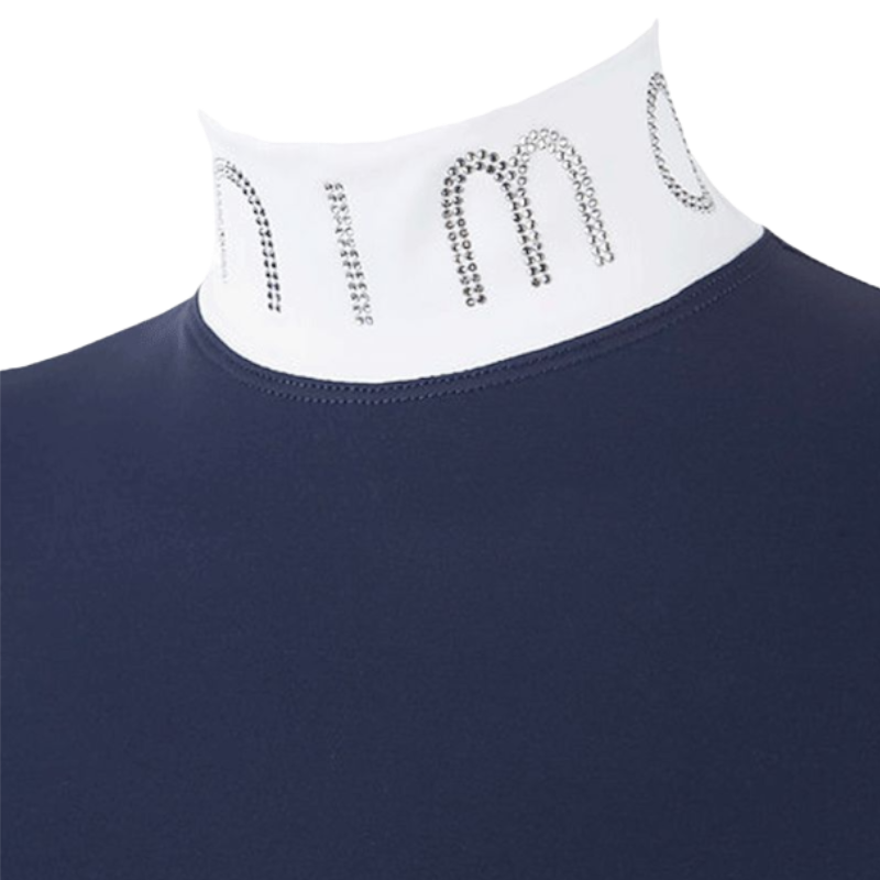 Animo Italia - Polo manches courtes femme Denice marine | - Ohlala