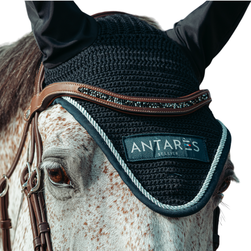 Antarès Sellier - Bonnet crochet Logo Écusson marine | - Ohlala