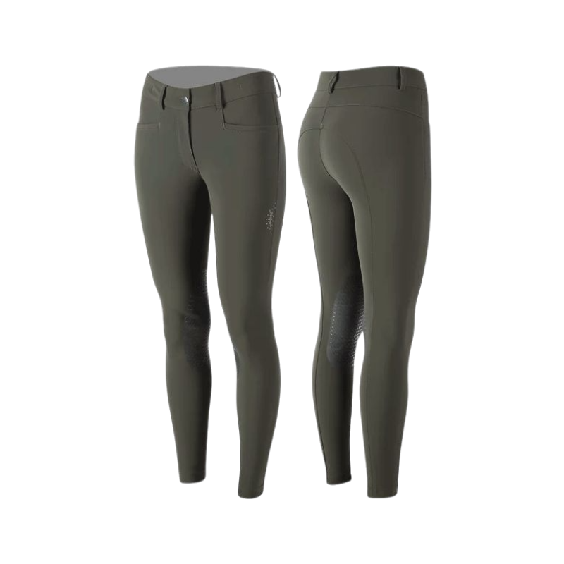 Animo Italia - Pantalon d'équitation femme Nule kaki | - Ohlala