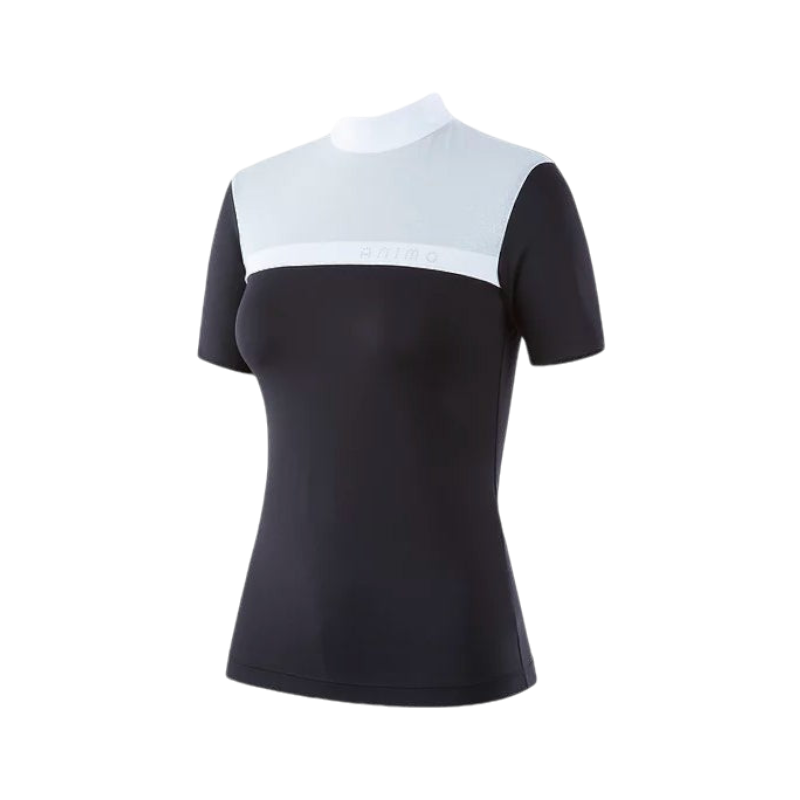 Animo Italia - Polo d'équitation femme Bandus noir | - Ohlala