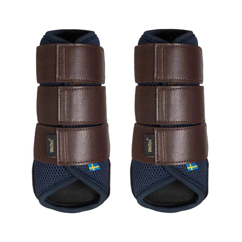 Back On Track - Guêtres souples 3D Mesh Airflow bleu (x2) | - Ohlala