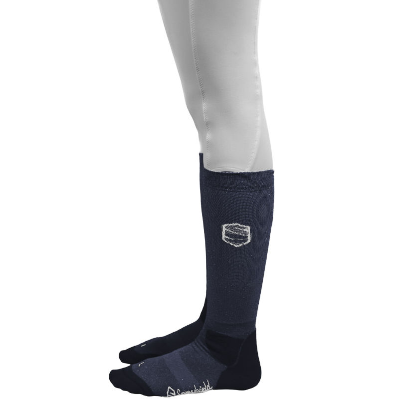 Samshield - Chaussettes d'équitation unisexe Balzane Glitter marine | - Ohlala