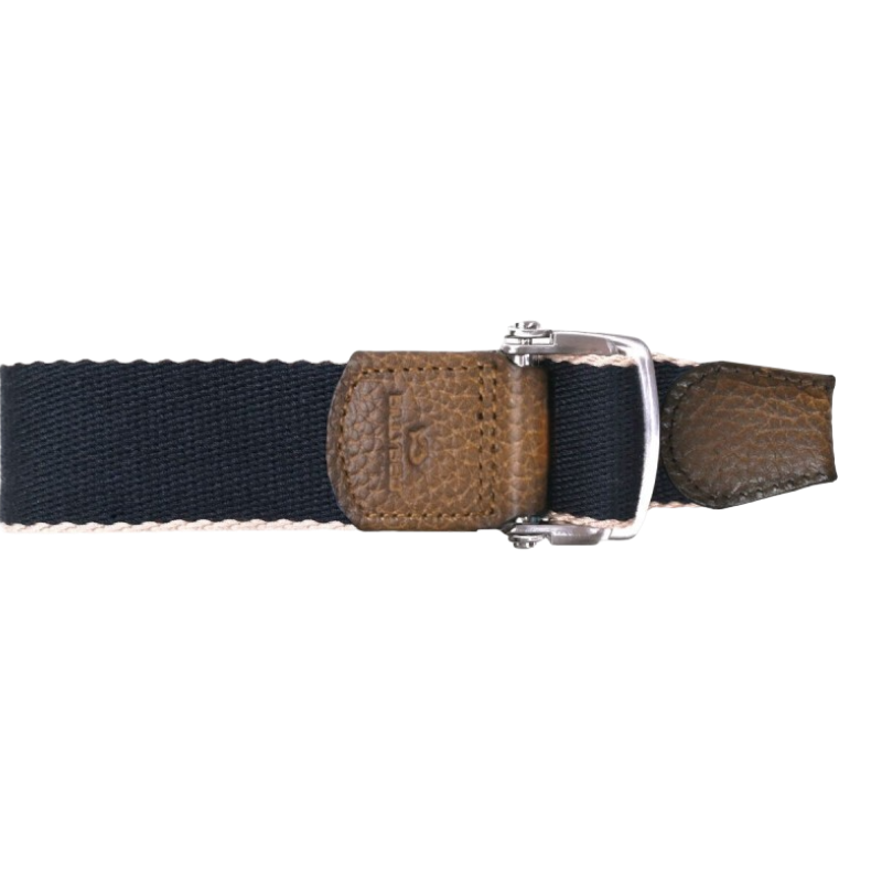 Billybelt - Ceinture sangle Basille marine/ beige | - Ohlala