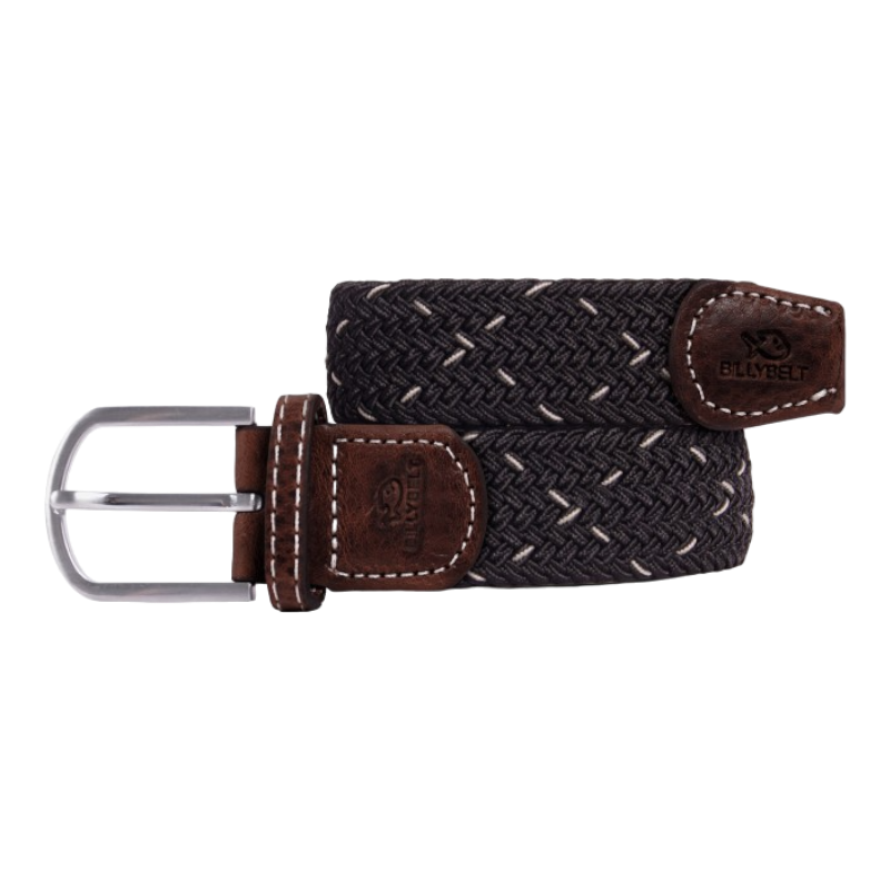 Billybelt - Ceinture tressée Kiruna noir/ blanc | - Ohlala