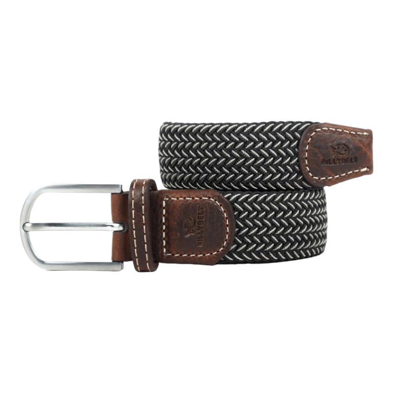 Billybelt - Ceinture tressée Vienne noir/ blanc | - Ohlala