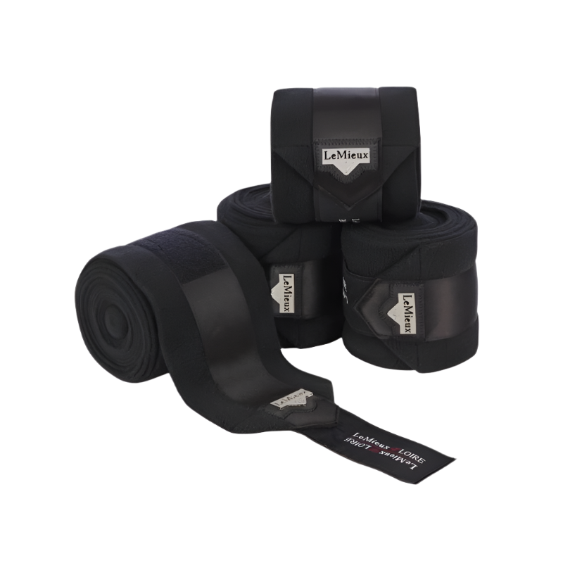 LeMieux - Bandes de polo Loire noir (x4) | - Ohlala