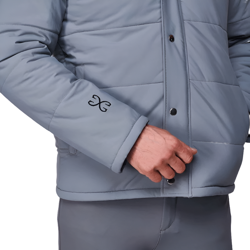 Sabbia Bianca - Manteau manches longues col montant homme Hero gris | - Ohlala