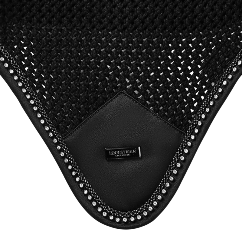 Equestrian Stockholm - Bonnet pour chevaux Modern Crystal noir