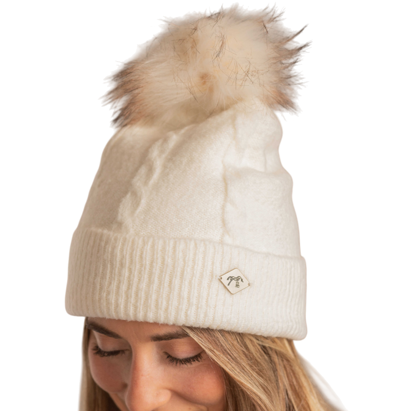 Pénélope - Bonnet femme Michka blanc | - Ohlala