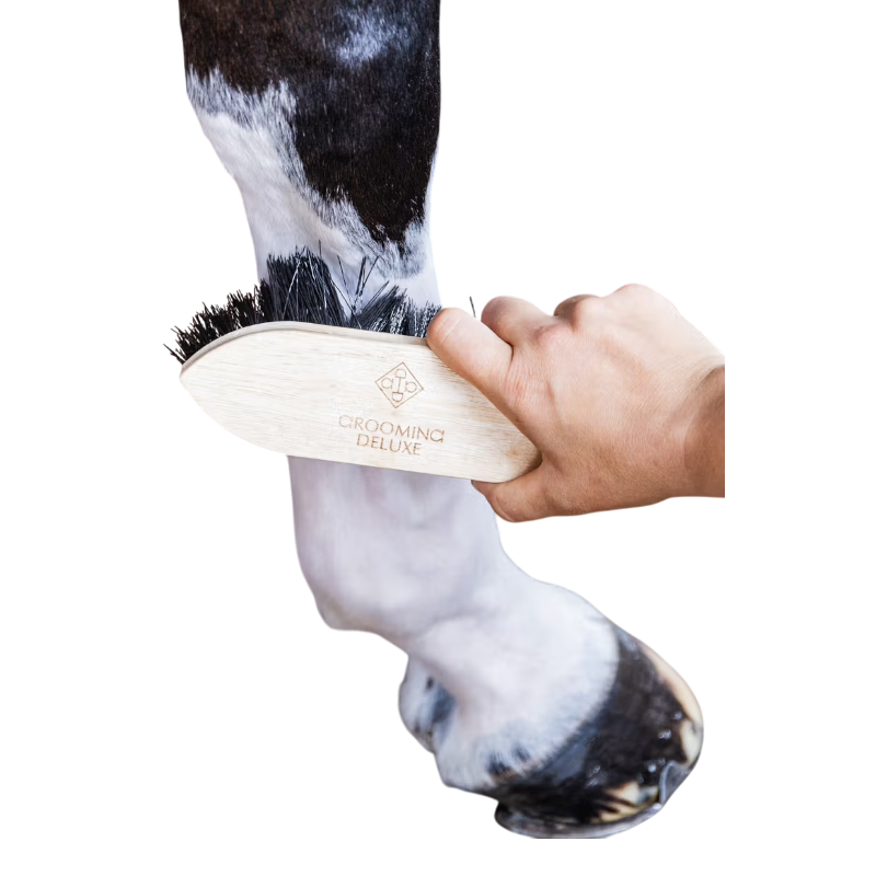 Grooming Deluxe - Bouchon en bois à poils courts et durs noir