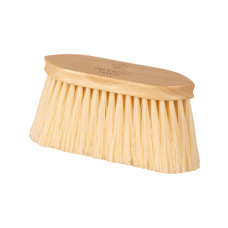 Grooming Deluxe - Brosse douce en bois à poils long naturel