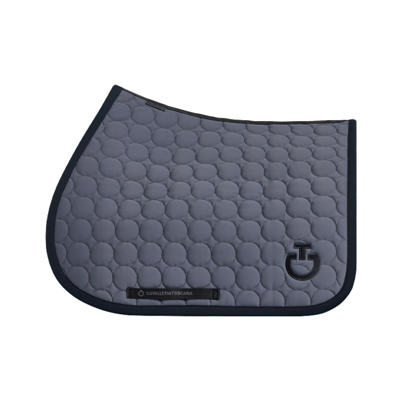 Cavalleria Toscana - Tapis de selle Circle Quilted gris anthracite | - Ohlala