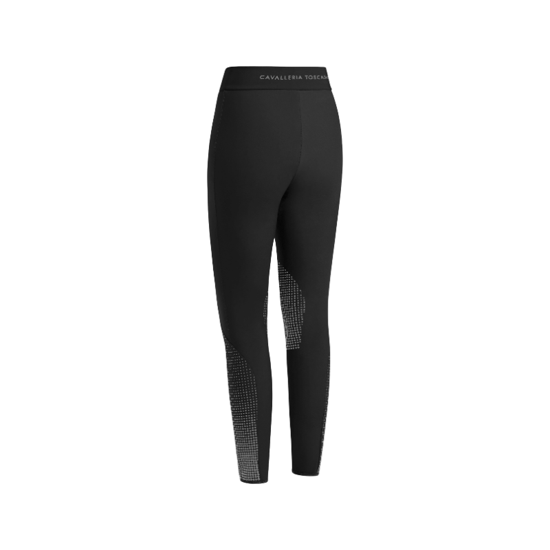 Cavalleria Toscana - Legging d'équitation femme doublé polaire Pop Art noir | - Ohlala