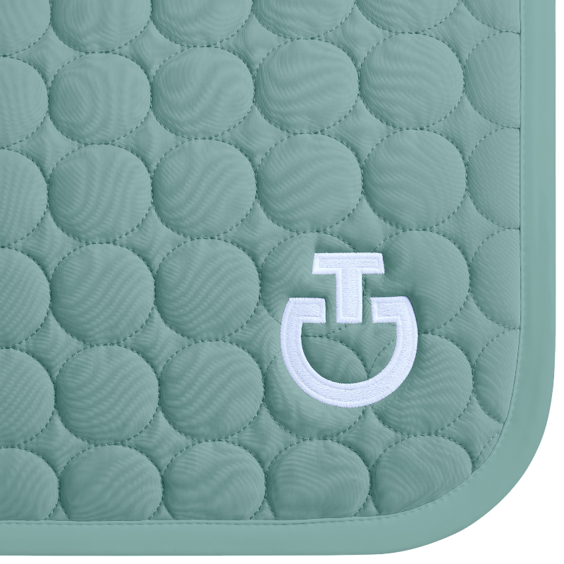 Cavalleria Toscana - Tapis de selle Circle Quilted mint green | - Ohlala
