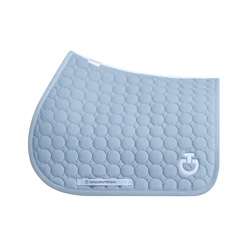 Cavalleria Toscana - Tapis de selle Circle Quilted sky blue | - Ohlala
