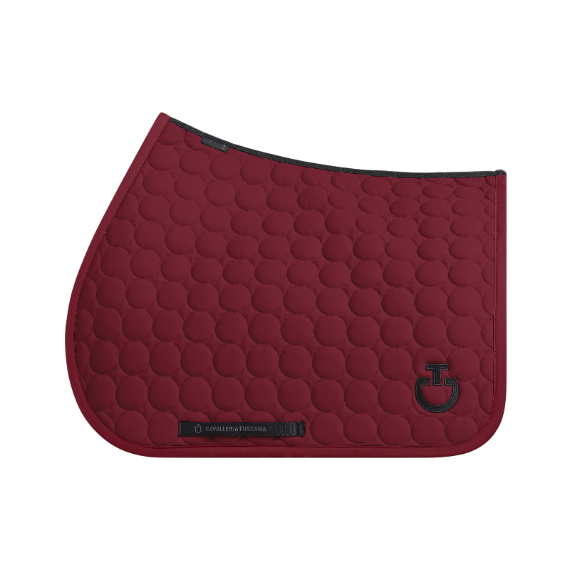 Cavalleria Toscana - Tapis de selle Circle bordeaux | - Ohlala