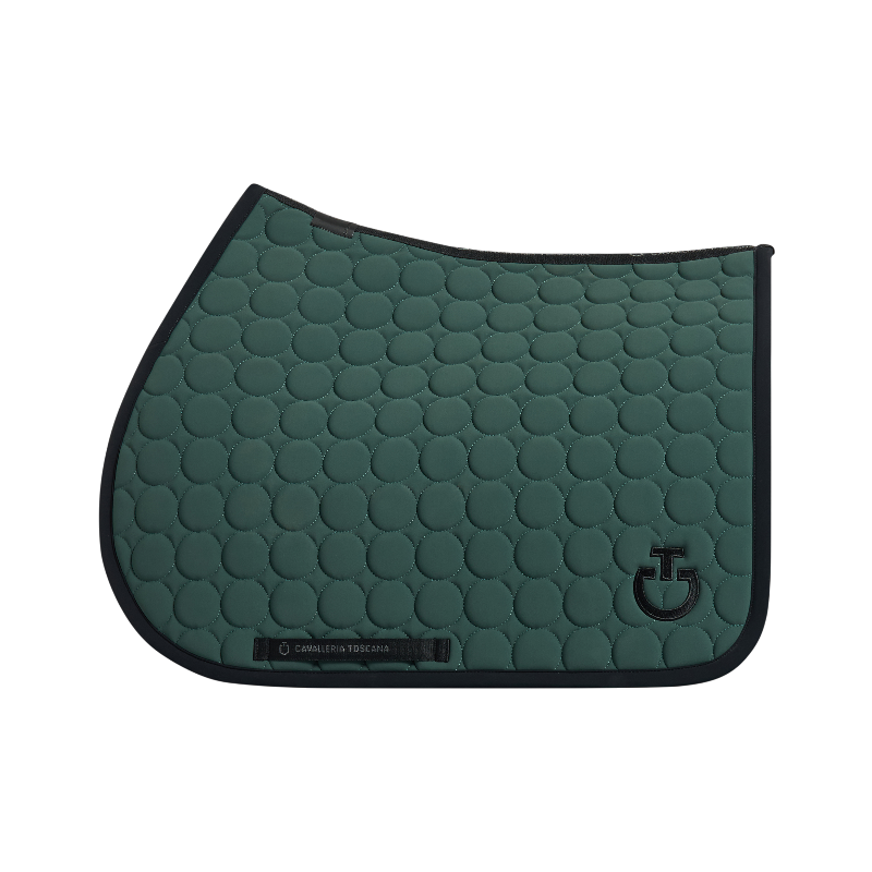 Cavalleria Toscana - Tapis de selle Circle jungle green | - Ohlala