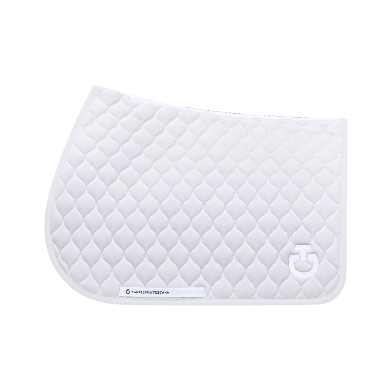 Cavalleria Toscana - Tapis de selle Circular Quilted light grey | - Ohlala