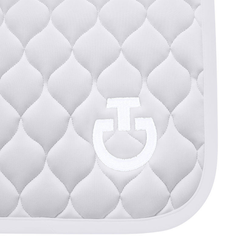 Cavalleria Toscana - Tapis de selle Circular Quilted light grey | - Ohlala