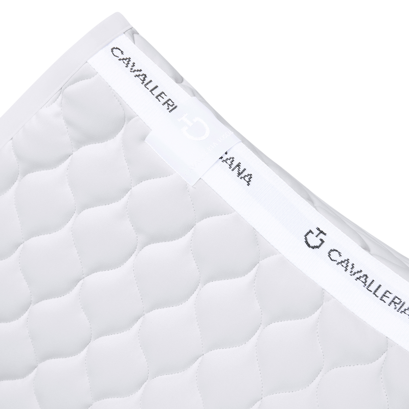 Cavalleria Toscana - Tapis de selle Circular Quilted light grey | - Ohlala