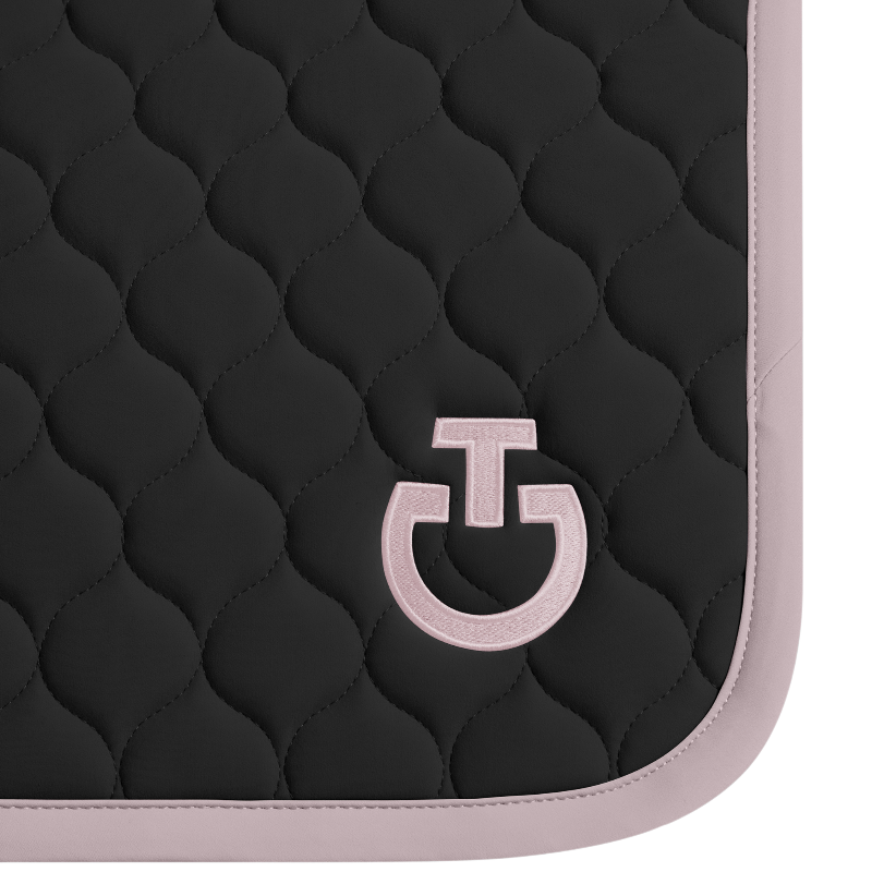 Cavalleria Toscana - Tapis de selle Circular Quilted noir/ violet ice | - Ohlala