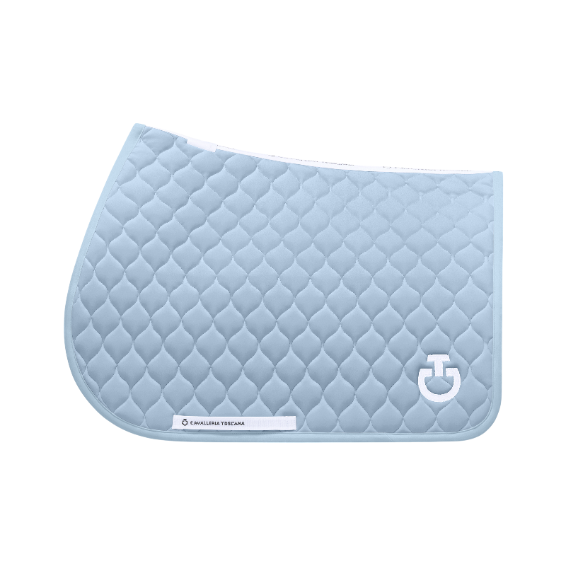 Cavalleria Toscana - Tapis de selle Circular Quilted sky blue | - Ohlala