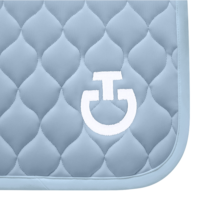 Cavalleria Toscana - Tapis de selle Circular Quilted sky blue | - Ohlala