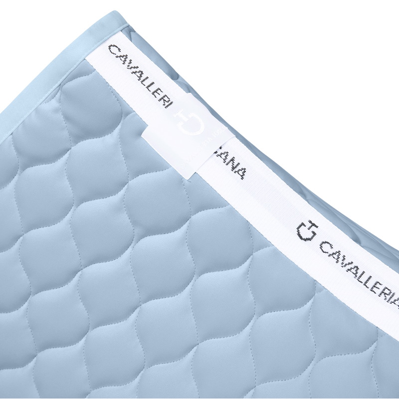 Cavalleria Toscana - Tapis de selle Circular Quilted sky blue | - Ohlala