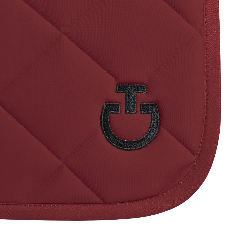 Cavalleria Toscana - Tapis de selle Diamond Quilted Jersey bordeaux | - Ohlala