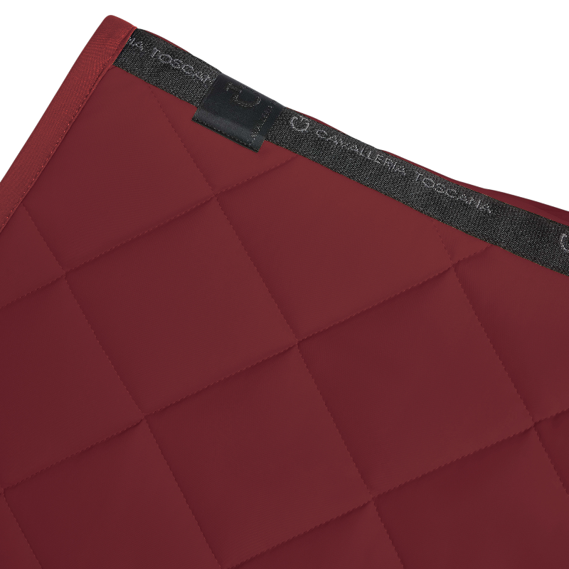 Cavalleria Toscana - Tapis de selle Diamond Quilted Jersey bordeaux | - Ohlala