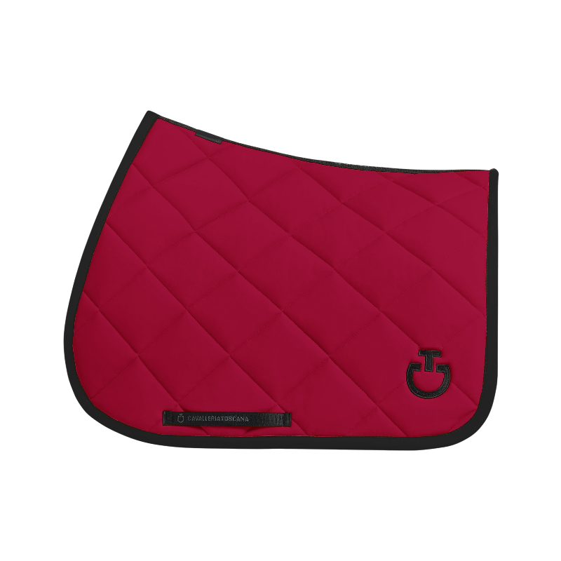 Cavalleria Toscana - Tapis de selle Diamond Quilted Jersey framboise | - Ohlala