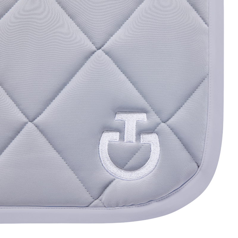 Cavalleria Toscana - Tapis de selle Diamond Quilted Jersey light grey | - Ohlala