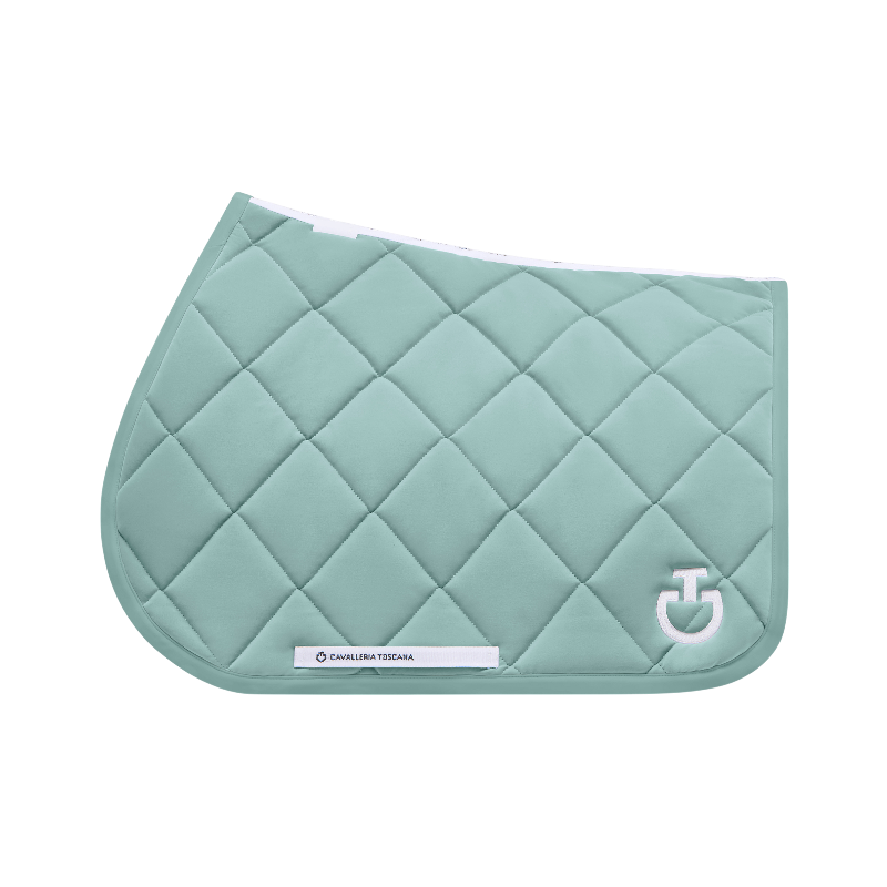 Cavalleria Toscana - Tapis de selle Diamond Quilted Jersey mint green | - Ohlala