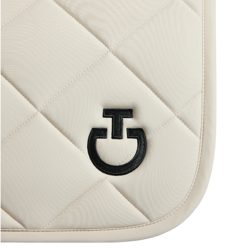 Cavalleria Toscana - Tapis de selle Diamond Quilted Jersey vanille | - Ohlala