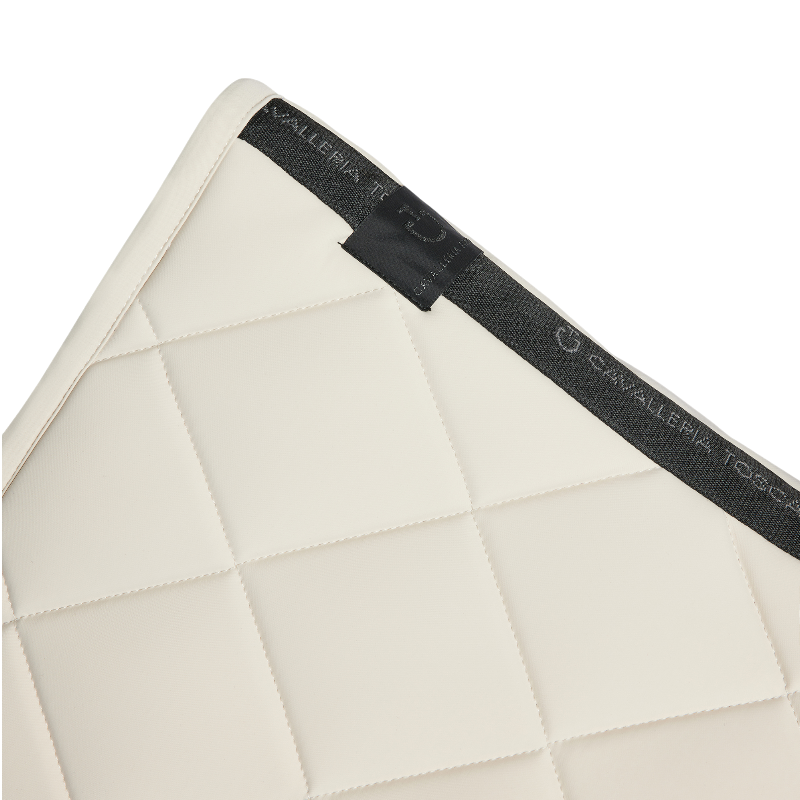 Cavalleria Toscana - Tapis de selle Diamond Quilted Jersey vanille | - Ohlala