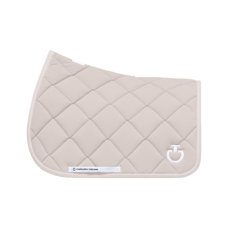 Cavalleria Toscana - Tapis de selle Diamond Quilted Jersey vanille | - Ohlala