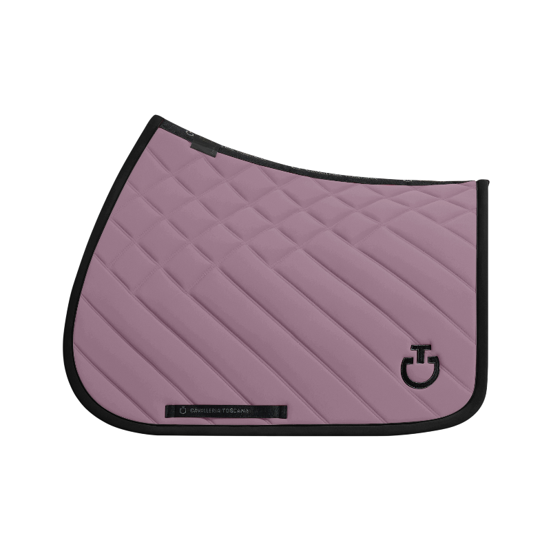 Cavalleria Toscana - Tapis de selle Diamonds and Lines lilas | - Ohlala