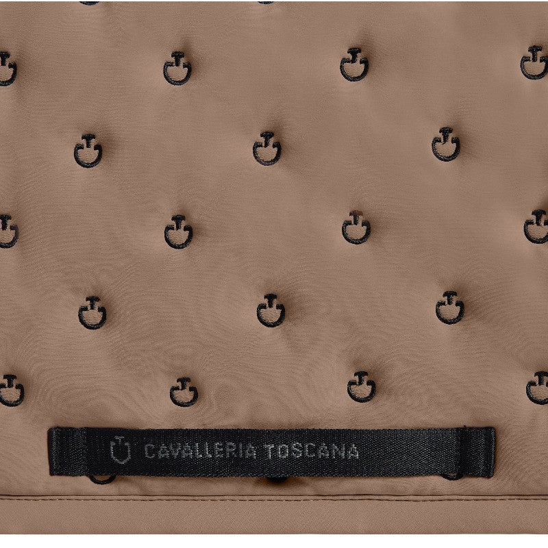 Cavalleria Toscana - Tapis de selle Embrodery Quilted noisette | - Ohlala