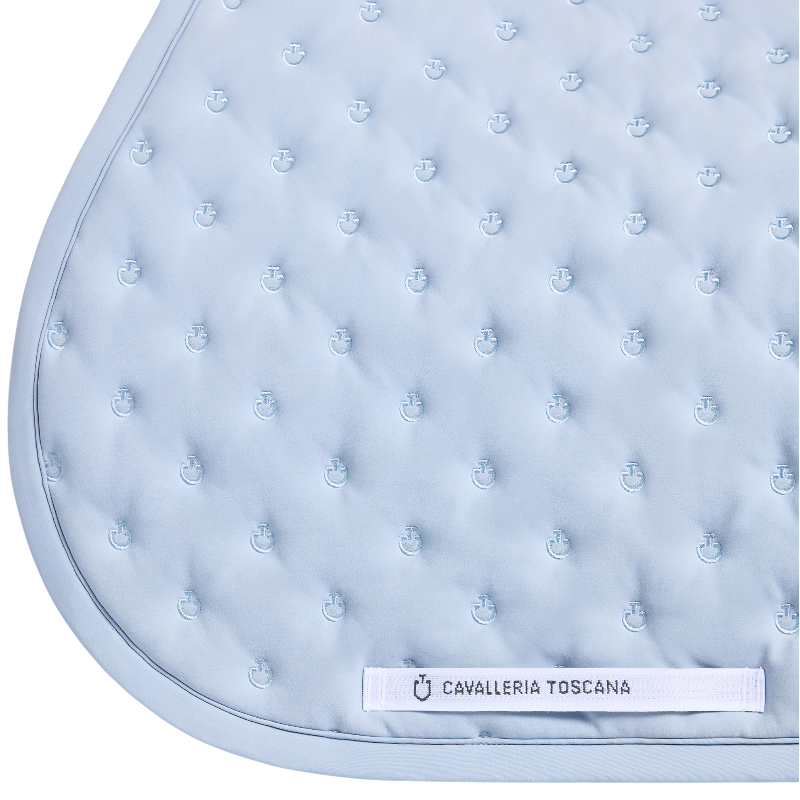 Cavalleria Toscana - Tapis de selle Embrodery Quilted sky blue | - Ohlala