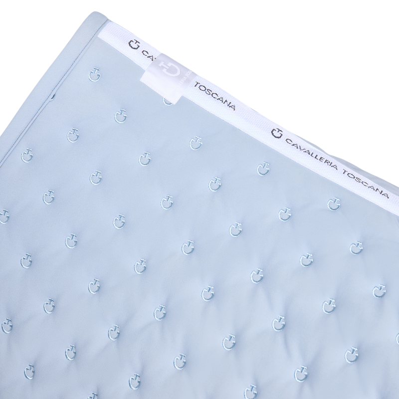 Cavalleria Toscana - Tapis de selle Embrodery Quilted sky blue | - Ohlala
