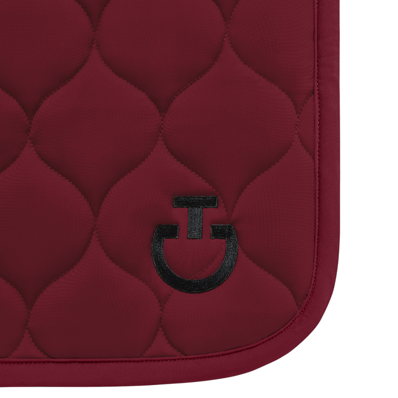 Cavalleria Toscana - Tapis de selle New Circular Quilted Jersey bordeaux | - Ohlala