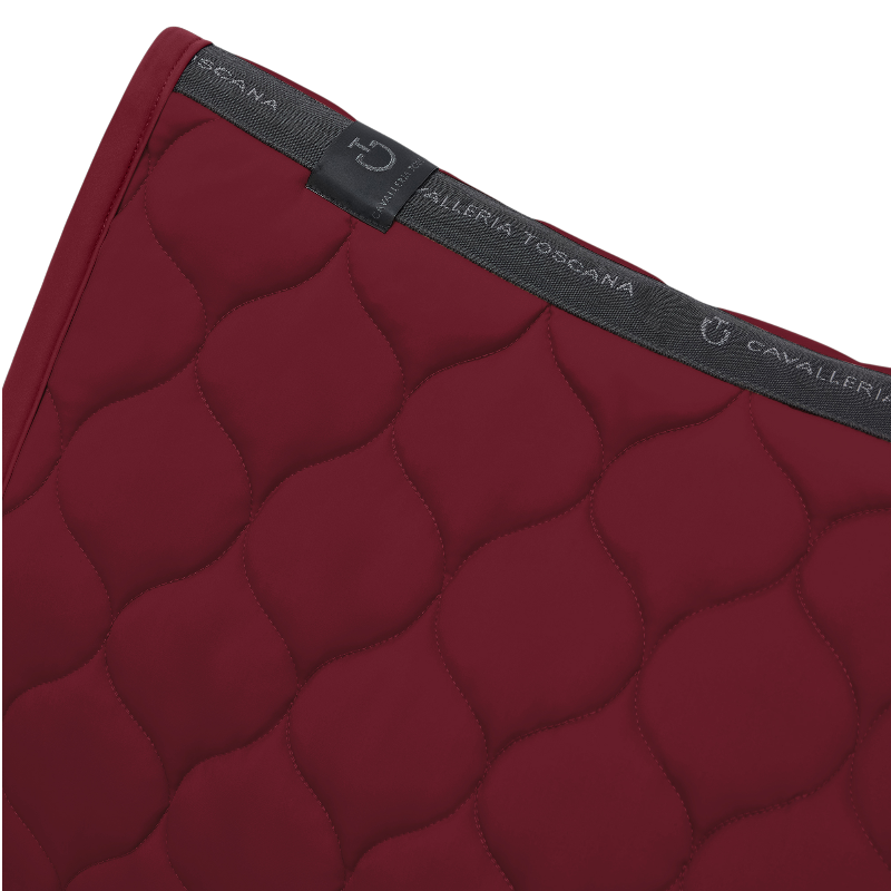 Cavalleria Toscana - Tapis de selle New Circular Quilted Jersey bordeaux | - Ohlala