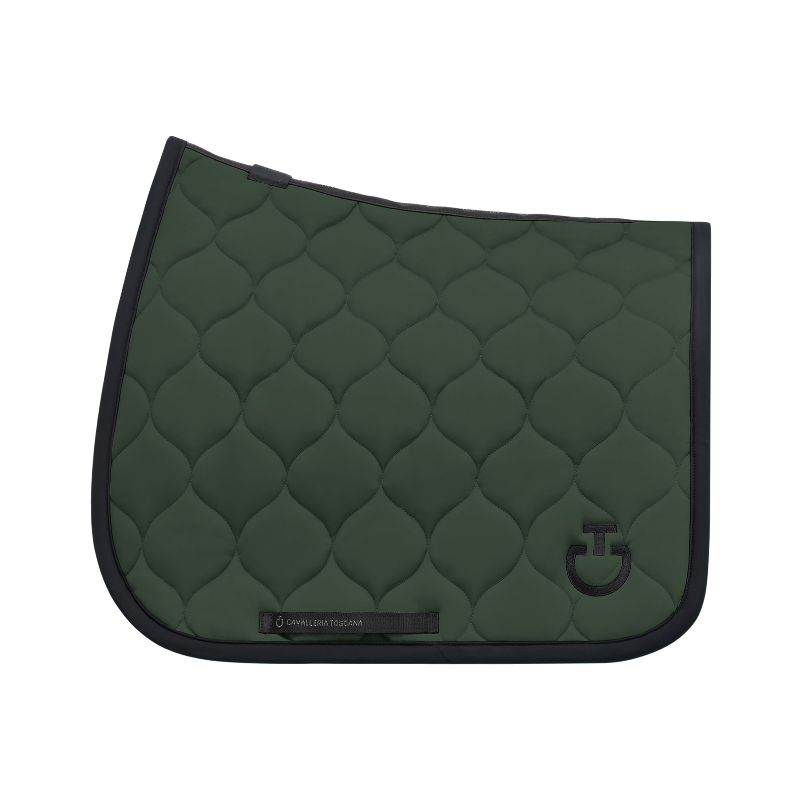 Cavalleria Toscana - Tapis de selle New Circular Quilted Jersey jungle green | - Ohlala