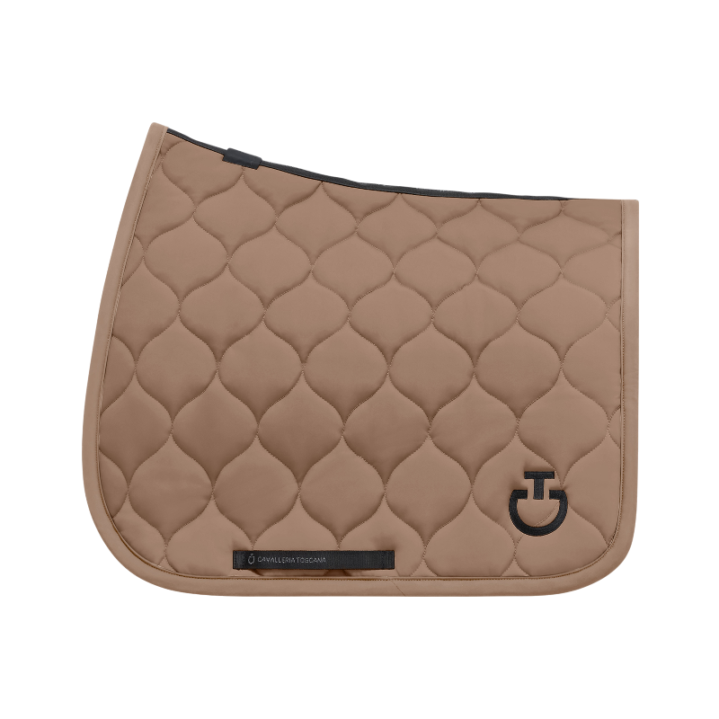 Cavalleria Toscana - Tapis de selle New Circular Quilted Jersey noisette | - Ohlala